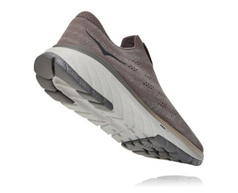 Running Shoes Mens - Hoka One One Cavu 3 Slip - Grey - QLHITVF-19